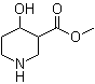 结构式 CAS# 959958-24-8, 4-羟基-3-哌啶羧酸甲酯