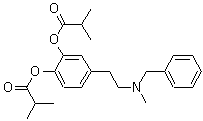 2-Methylpropanoic acid 4-[2-[methyl(phenylmethyl)amino]ethyl]-1,2-phenylene ester molecular structure (CAS 96025-47-7)