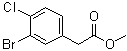 3-Bromo-4-chlorobenzeneacetic acid methyl ester molecular structure (CAS 960304-99-8)
