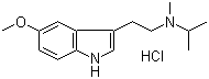 structure of CAS# 96096-54-7, N-Isopropyl-N-methyl-5-methoxytryptamine hydrochloride