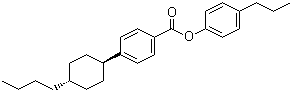 structure of CAS# 96155-68-9, 4-Propylphenyl 4'-trans-butylcyclohexylbenzoate;trans-4-(4-Butylcyclohexyl)benzoic acid 4-propylphenyl ester