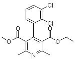 结构式 CAS# 96382-71-7, 脱氢非洛地平