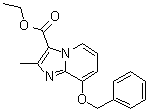 结构式 CAS# 96428-50-1, 2-甲基-8-(苯基甲氧基)咪唑并[1,2-a]吡啶-3-羧酸乙酯