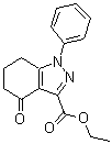 4,5,6,7-Tetrahydro-4-oxo-1-phenyl-1H-indazole-3-carboxylic acid ethyl ester molecular structure (CAS 96546-40-6)