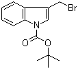 tert-Butyl 3-bromomethylindole-1-carboxylate molecular structure (CAS 96551-21-2)