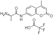 结构式 CAS# 96594-10-4, L-丙氨酰 4-甲基香豆素-7-胺三氟乙酸盐