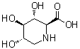 (2S,3R,4R,5S)-3,4,5-Trihydroxy-2-piperidinecarboxylic acid molecular structure (CAS 96861-04-0)