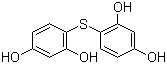 structure of CAS# 97-29-0, Resorcinol sulfide;2,2',4,4'-Tetrahydroxydiphenyl sulfide; 4,4'-Thiodiresorcinol; Diresorcinol sulfide