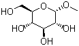 alpha-甲基葡萄糖甙分子结构 (CAS 97-30-3)