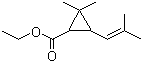 结构式 CAS# 97-41-6, 菊酸乙酯; 2,2-二甲基-3-(2-甲基-1-丙烯基)环丙烷羧酸乙酯