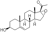 16,17-环氧孕烯醇酮分子结构 (CAS 974-23-2)