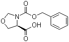 (R)-(+)-3-(Benzyloxycarbonyl)-4-oxazolidinecarboxylic acid molecular structure (CAS 97534-84-4)