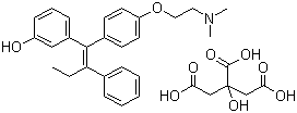 Droloxifene citrate molecular structure (CAS 97752-20-0)