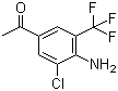 结构式 CAS# 97760-76-4, 1-[4-氨基-3-氯-5-(三氟甲基)苯基]乙酮