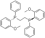 structure of CAS# 97858-62-3, (S,S)-DIPAMP;(1S,2S)-(+)-Bis[(2-methoxyphenyl)phenylphosphino]ethane; (S,S)-1,2-Bis[(2-methoxyphenyl)(phenylphosphino)]ethane; (S,S)-1,2-Ethanediylbis[(2-methoxyphenyl)phenylphosphine]