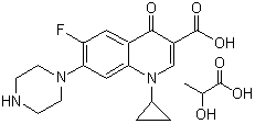 Ciprofloxacin lactate  molecular structure (CAS 97867-33-9)