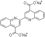 structure of CAS# 979-88-4, 2,2'-Biquinoline-4,4-dicarboxylic acid disodium salt;Bicinchoninic acid disodium salt
