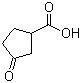 3-氧代-1-环戊烷羧酸分子结构 (CAS 98-78-2)