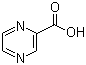 structure of CAS# 98-97-5, 2-Pyrazinecarboxylic acid;Pyrazinoic acid; Pyrazine-2-carboxylic acid