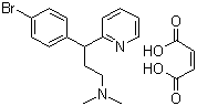马来酸溴苯那敏分子结构 (CAS 980-71-2)