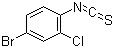 结构式 CAS# 98041-69-1, 4-溴-2-氯苯基异硫氰酸酯