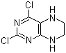 structure of CAS# 98142-36-0, 2,4-Dichloro-5,6,7,8-tetrahydropteridine