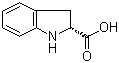 结构式 CAS# 98167-06-7, (R)-吲哚啉-2-羧酸