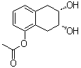 (6R,7S)-rel-5,6,7,8-Tetrahydro-1,6,7-naphthalenetriol 1-acetate molecular structure (CAS 98235-76-8)