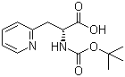 结构式 CAS# 98266-32-1, Boc-D-2-吡啶基丙氨酸; N-叔丁氧羰基-D-2-吡啶基丙氨酸