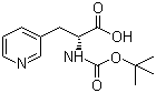 (R)-N-Boc-(3-Pyridyl)alanine molecular structure (CAS 98266-33-2)