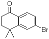 structure of CAS# 98453-60-2, 6-Bromo-4,4-dimethyl-3,4-dihydro-2H-naphthalen-1-one;6-Bromo-3,4-dihydro-4,4-dimethylnaphthalen-1(2H)-one