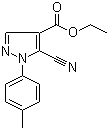 5-Cyano-1-p-tolyl-1H-pyrazole-4-carboxylic acid ethyl ester molecular structure (CAS 98476-29-0)