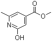 Methyl 2-hydroxy-6-methylisonicotinate molecular structure (CAS 98491-78-2)