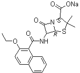 萘夫西林钠分子结构 (CAS 985-16-0)