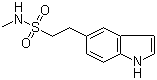 N-甲基-1H-吲哚-5-乙基磺酰胺分子结构 (CAS 98623-50-8)