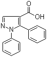 1,5-Diphenyl-1H-pyrazole-4-carboxylic acid molecular structure (CAS 98700-53-9)