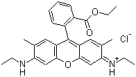 结构式 CAS# 989-38-8, 碱性红 1; 罗丹明 6G