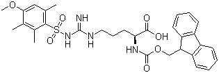 N-Fmoc-N'-(4-methoxy-2,3,6-trimethylbenzenesulfonyl)-L-arginine molecular structure (CAS 98930-01-9)