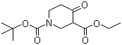 N-Boc-3-carboethoxy-4-piperidone molecular structure (CAS 98977-34-5)
