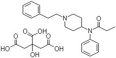 枸橼酸芬太尼分子结构 (CAS 990-73-8)