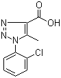 1-(2-Chlorophenyl)-5-methyl-1H-[1,2,3]triazole-4-carboxylic acid molecular structure (CAS 99074-45-0)