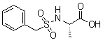 N-[(Phenylmethyl)sulfonyl]-L-alanine molecular structure (CAS 99076-56-9)
