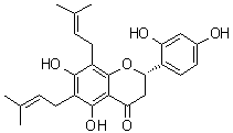 Kushenol E molecular structure (CAS 99119-72-9)