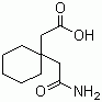 1,1-环己基二乙酸单酰胺分子结构 (CAS 99189-60-3)