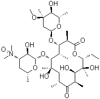 红霉素 A N-氧化物分子结构 (CAS 992-65-4)