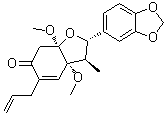 structure of CAS# 99340-07-5, Kadsurin A;(2S,3R,3aS,7aR)-2-(1,3-Benzodioxol-5-yl)-3,3a,7,7a-tetrahydro-3a,7a-dimethoxy-3-methyl-5-(2-propenyl)-6(2H)-benzofuranone