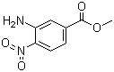 structure of CAS# 99512-09-1, 3-Amino-4-nitrobenzoic acid methyl ester;Methyl 3-amino-4-nitrobenzoate