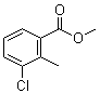 3-Chloro-2-methylbenzoic acid methyl ester molecular structure (CAS 99586-84-2)
