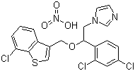 硝酸舍他康唑分子结构 (CAS 99592-32-2)
