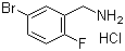 结构式 CAS# 99725-13-0, 5-溴-2-氟苄胺盐酸盐